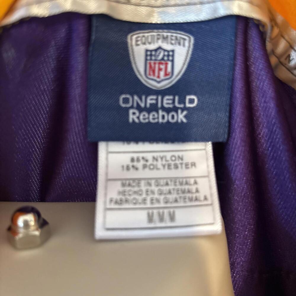 MINNISOTA VIKINGS   Reebok Jersey Blank Men MEDIUM‎ PURPLE NFL - Picture 5 of 6